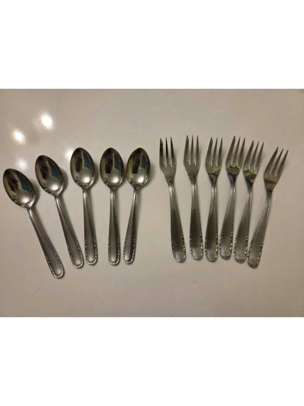 Set Demitasse Spoons & Pastry Forks Wusthof Hallmark Stainless Flatware Germany